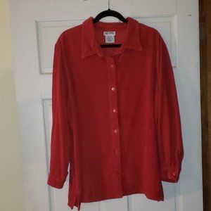 SALE .. EUC Medium Whale Corduroy Jacket Shirt🩵💜